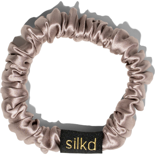 Silkd Elastic de par matase roz pudra S