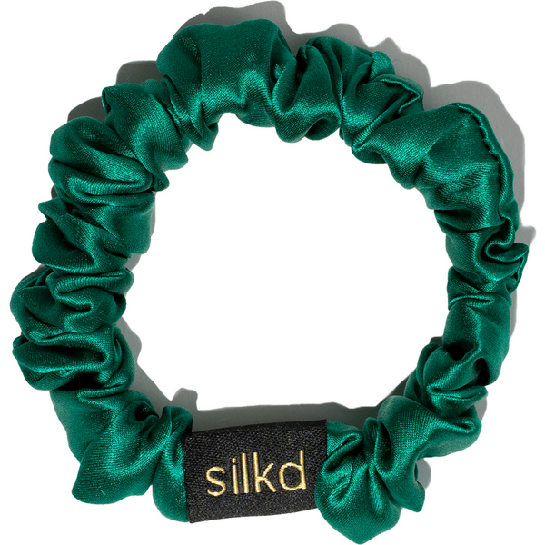 Silkd Elastic de par matase verde smarald S