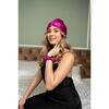 Silkd Turban matase roz fucsia