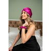 Silkd Turban matase roz fucsia