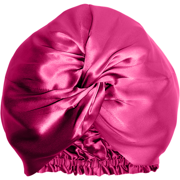 Silkd Turban matase roz fucsia