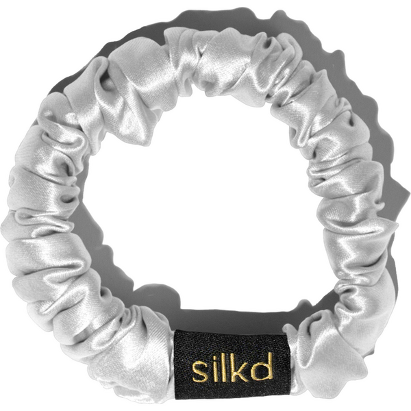 Silkd Elastic de par matase alb S