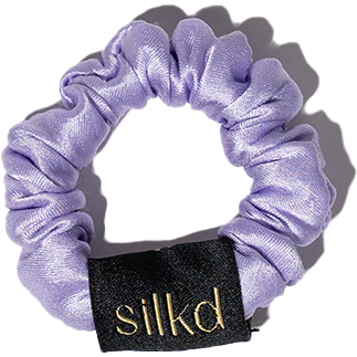 Silkd Elastic de par matase mini lila