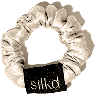 Silkd Elastic de par matase mini bej